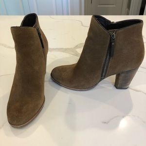 Cole Haan brown suede booties